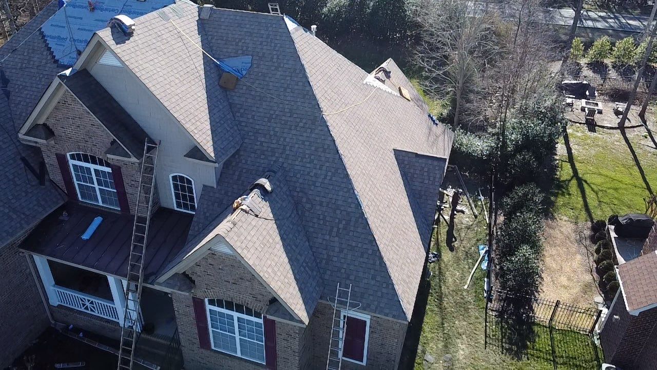Drone View New Roof